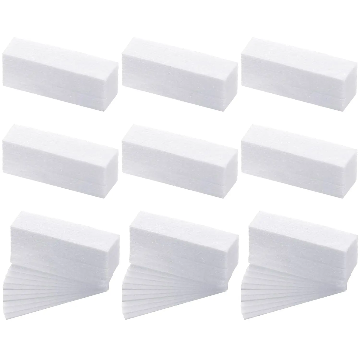 100Pcs Non-woven Waxing Strips Disposable Hair Removal Paper For Soft Wax Full Body Face Legs Chest Back Bikini Area Use