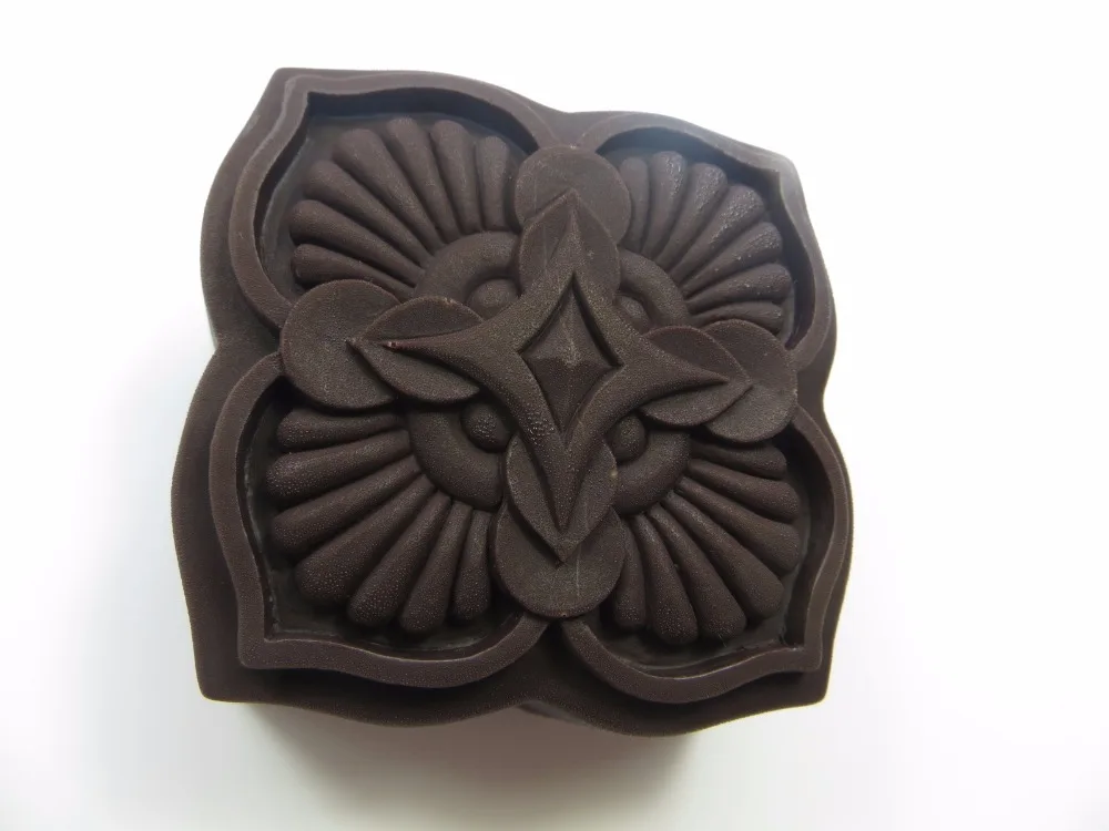 Silicone Mold Petal Embossment Soap Mould Resin Pendant Soap Mould Handmade DIY Soap Candle Aroma Stone QT0044 image 3