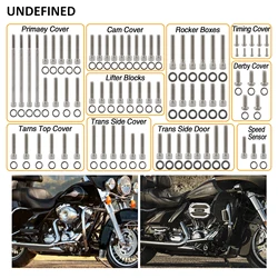 Motorcycles Engine Stainless Steel Screws Cover Bolt Kit For Harley Touring Electra Glide Street Glide Road Glide 2007-2016