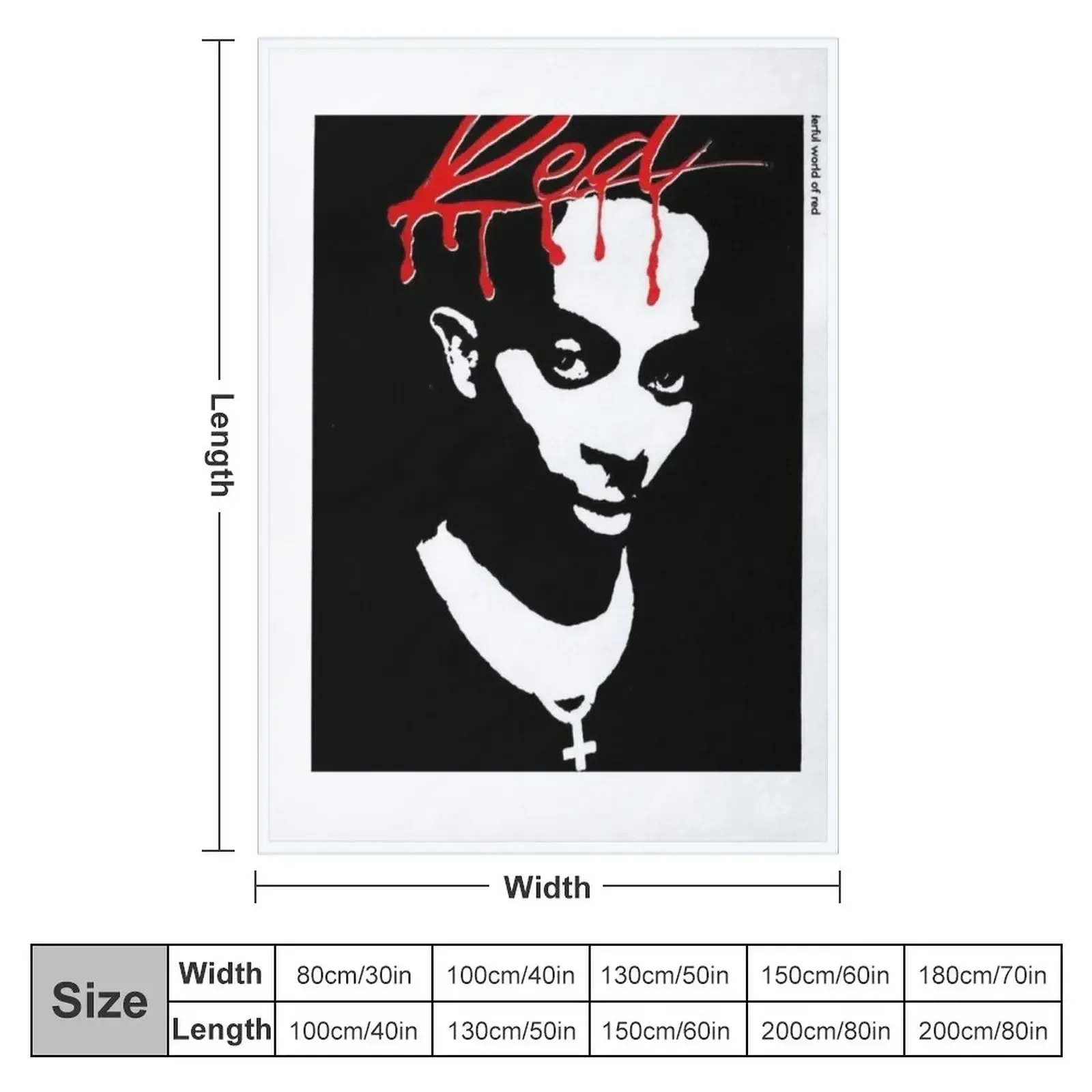 Playboi Carti Whole Lotta Red Throw Blanket For Decorative Sofa Bed covers Flannel Blankets