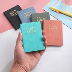 2025 A7 Planner Pocket Notebook 365 Days Notepad Diary Notebook Day Week Month Planner Office School Stationery