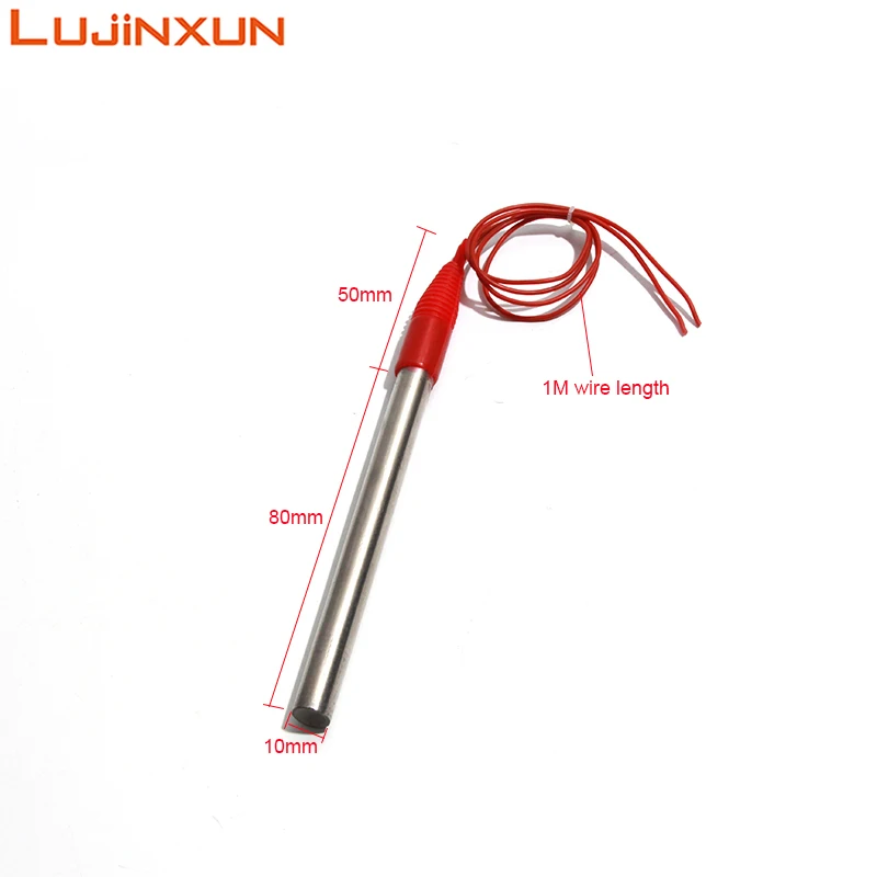 LUJINXUN 10x80mm Electric Cartridge Heater Tube Fully Sealed Waterproof 304SUS 36V 200W 48V 500W 60V 500W Car Water Cup Boiling