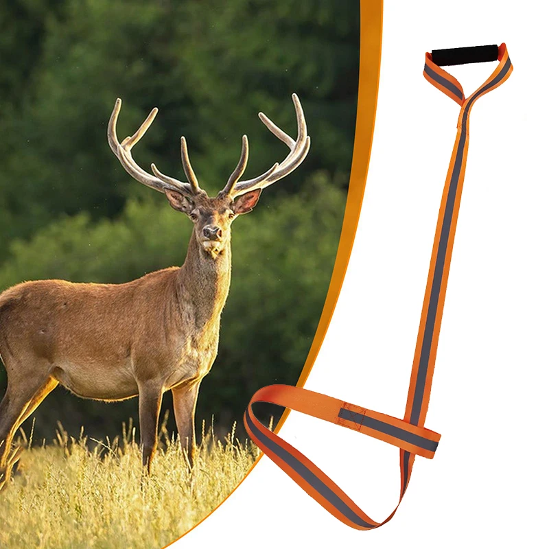 Deer Drag Harness Durable Deer Drag Strap with Comfortable Handle Tow Rope Hunting Gear