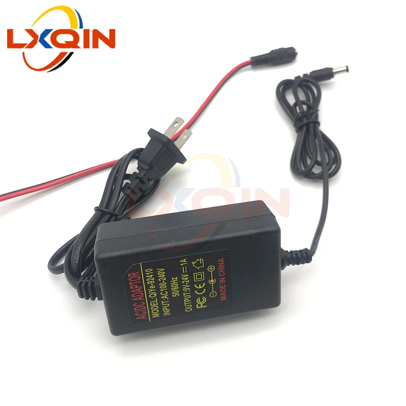 LXQIN ink cartridge tunable power supply adapter 24v for DTF/UV ink tank A3 dtf printer sub tank mixer engine power cable