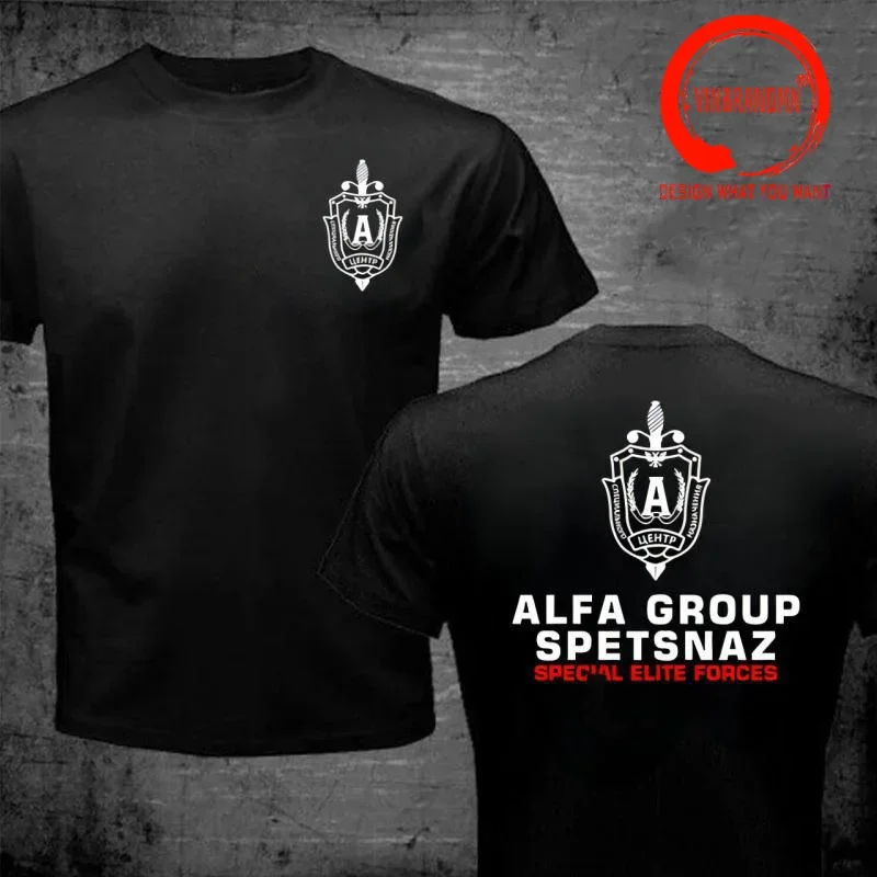 Cool Russian Spetsnaz Alfa Alpha Unit Counter Terrorist Special Unit Forces Russian Spetsnaz Alfa T Shirt Funny T-Shirt Tops Tee