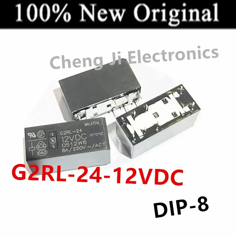 5-10PCS/Lot   G2RL-24-5VDC 、G2RL-24-12VDC 、G2RL-24-24VDC 、G2RL-24-48VDC    DIP-8    New Original Electromagnetic Relay   DC24V