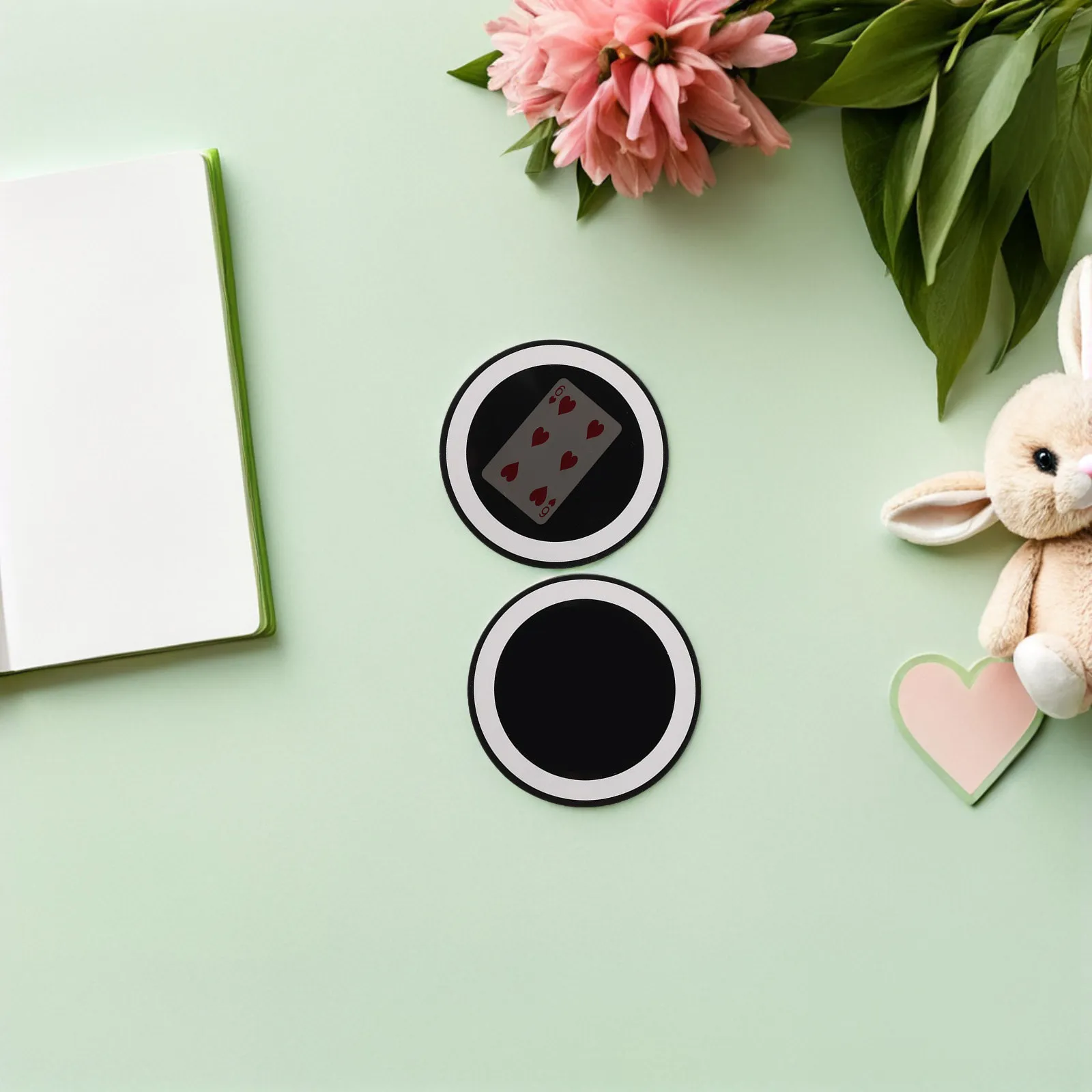 6 Piezas de Espejo Mágico para Trucos de Magia, Accesorio para Actuaciones de Magia de Cerca, Truco para Niños, Suministros de Magia, Diversión en Fiestas, Desarrollo de Habilidades