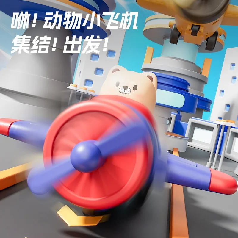 

1 шт., детская инерционная игрушечная машинка с откатным механизмом, детская головоломка, забавная мультяшная игрушка для моделирования милых животных, подарки для мальчиков и девочек, От 3 до 9 лет
