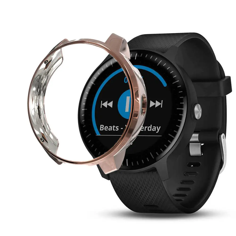 Rose Gold TPU Watch Case Cover for 3 Music Edition – Scratch-Resistant Protective Frame