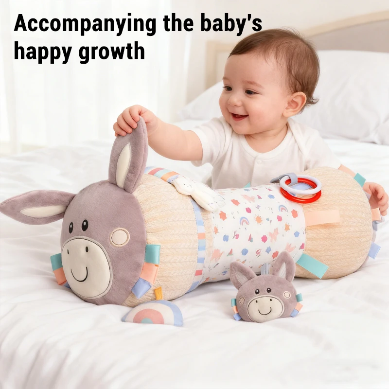 

Double-Sided Tummy Time Pillow Baby Sensory Toys Soft Cushion for 0-18 Months Newborn Infant Crawling Training Montessori Gifts