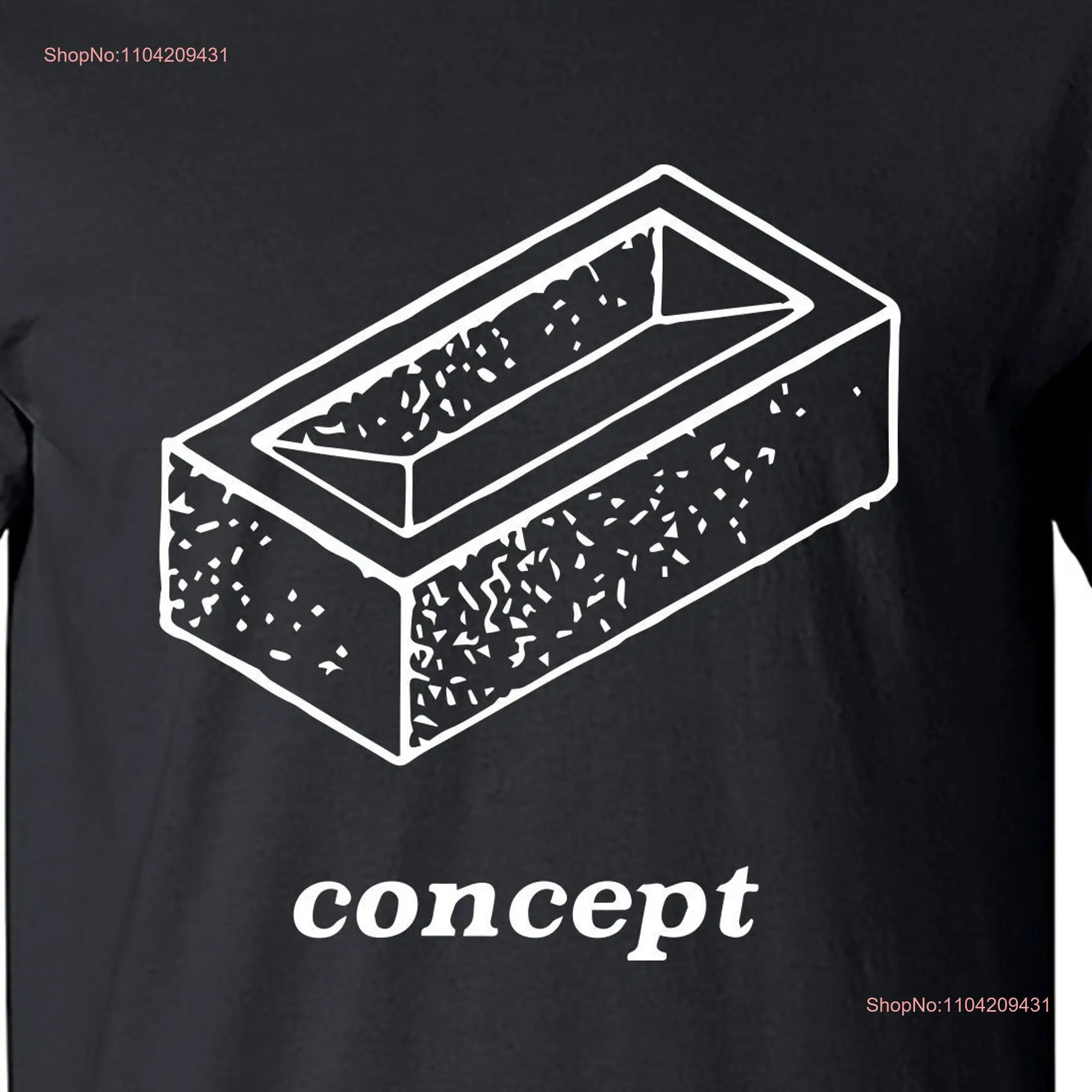 Brick Concept Deleuze Philosophy T Shirt M2025 long or short sleeves