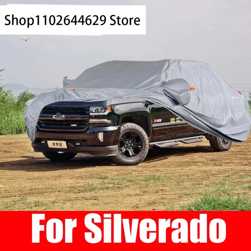 

Exterior Cover Outdoor Protection Full Car Covers Snow Cover Sunshade Waterproof Dustproof for Chevrolet Silverado Accessories