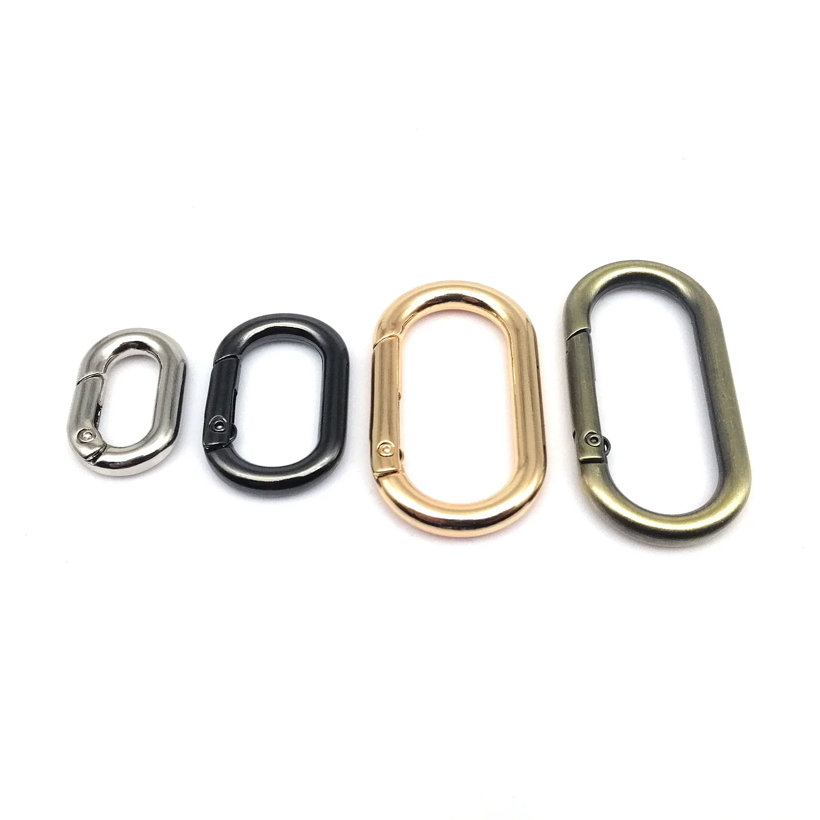 バッグ Mame Oval Leather Strap with Carabiner Spring O Oval Ring Open Leather Bag Handbag Belt Strap Buckle