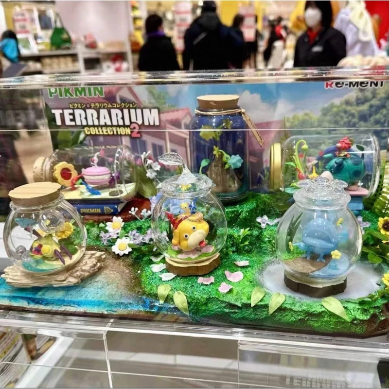 New Arrival - Re-Ment PIKMIN Terrarium Collection Vol.2 - Blind Box Set - Miniature World in a Bottle - Collectible Figures