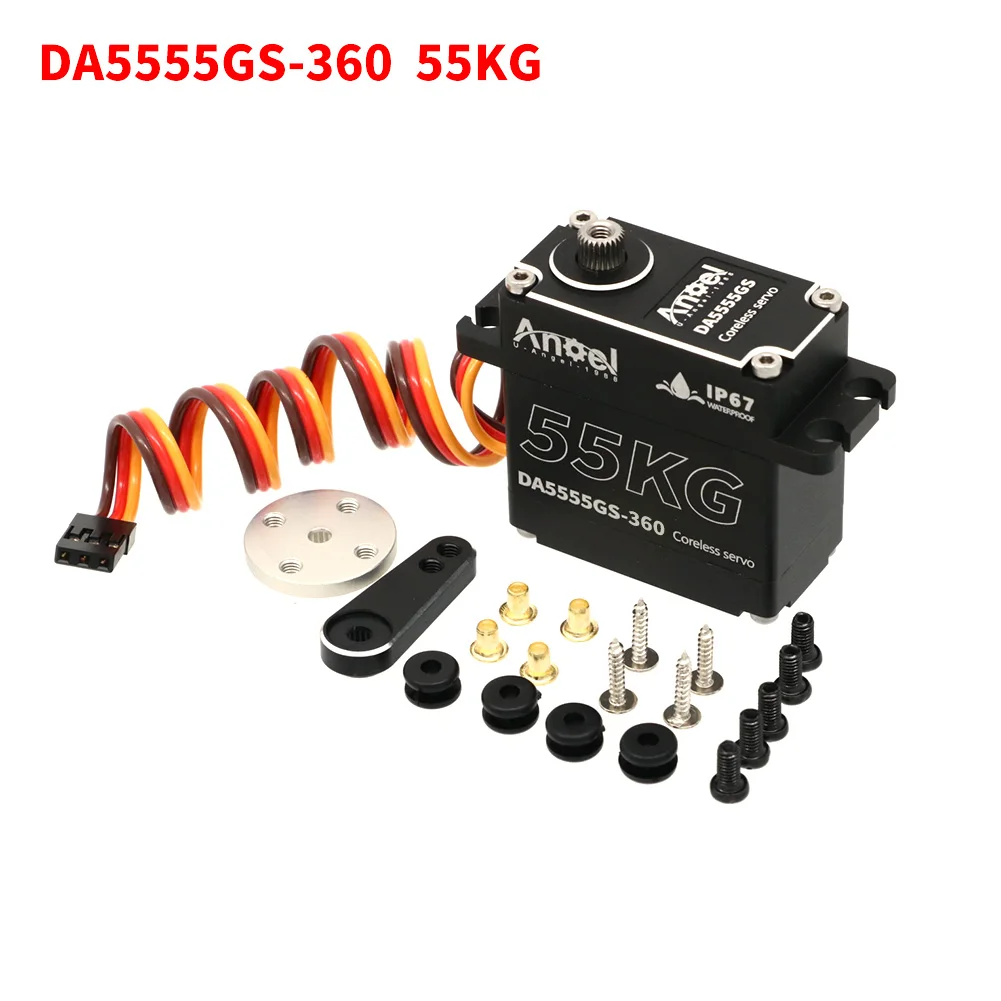 UAngel Aluminum Case Waterproof Servo 35KG 45KG 55KG  Digital Metal Gear HV Coreless Servo for1/8 1/10 RC Car Truck Crawler Boat