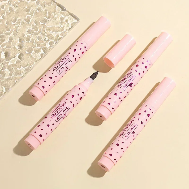 Heallor 1/2pcs Waterproof Natural Face Freckles Pen Long Lasting Liquid Lifelike Fake Freckle Spot Pen Sunkissed Freckle Dot Pen