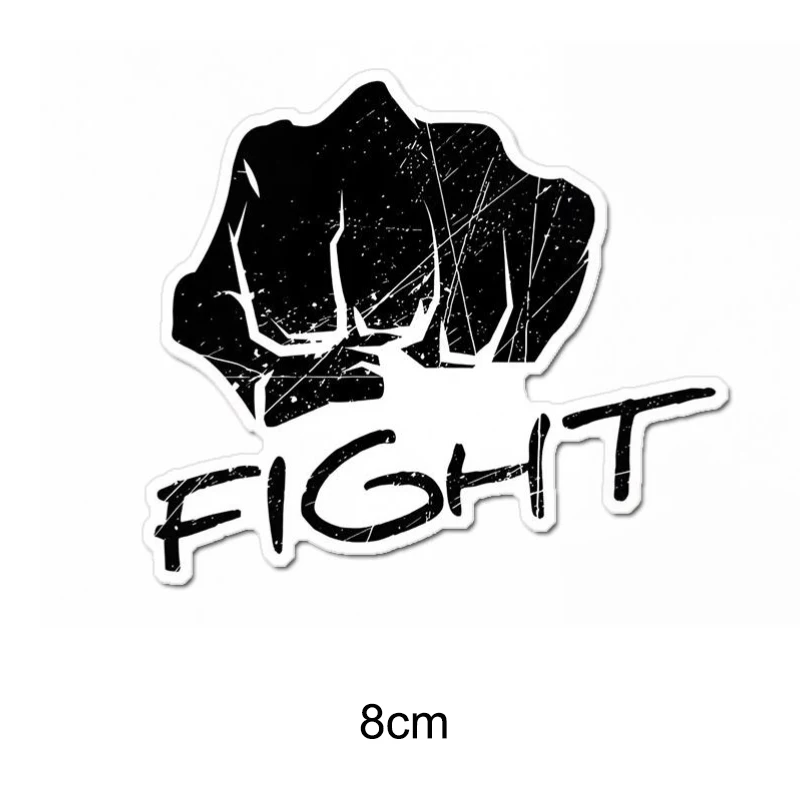 Fight Boxing Glove Vinyl Sticker Grunge Punk Rock Decal Waterproof Matte Pegatinas for Motorcycle Laptop Skateboard Helmet Phone