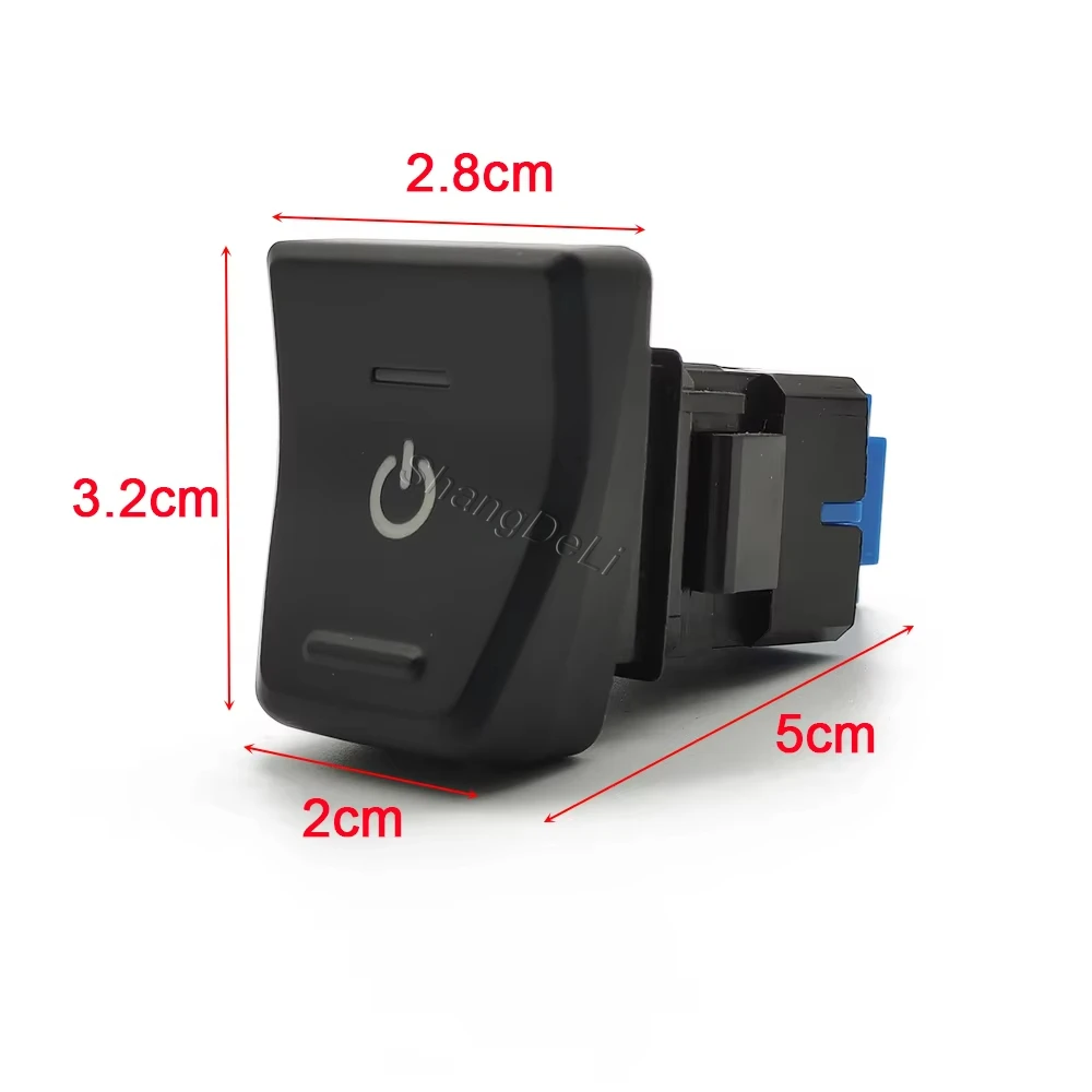 1Pc LED DRL Front Rear Fog Light Spotlights Button Camera Switch For Toyota RAV4 rav4 5th XA50 2019 2020