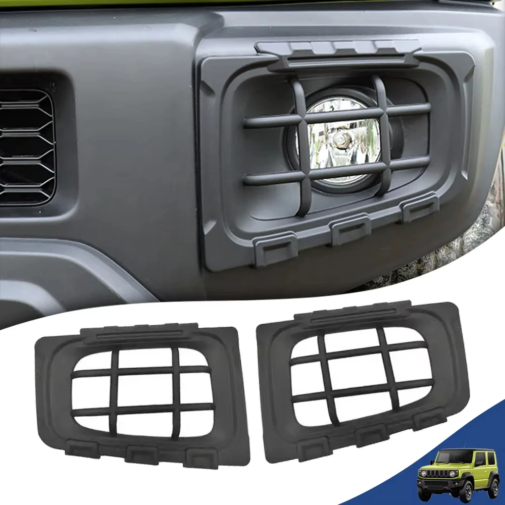 

2PCS Car Front Fog Light Lamp Protection Covers for Suzuki Jimny JB64 JB74 2019 2020 2021 2022 2023 2024 Exterior Accessories