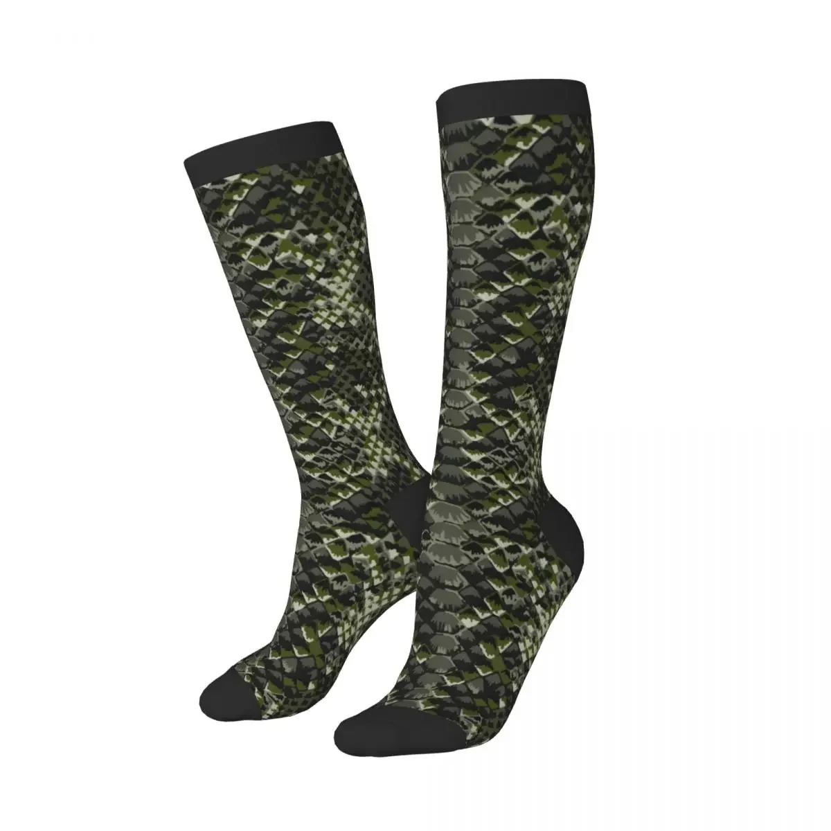 1 Pack Snake Skin Pattern Over-knee Long Socks Middle High School Socks