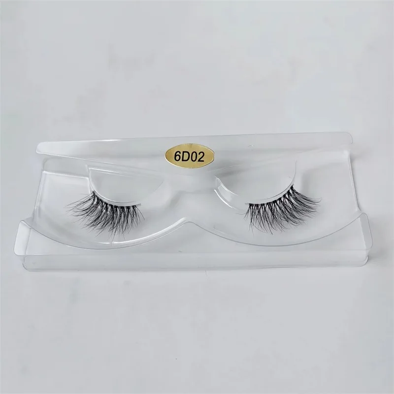 New Mink Eyelash Winged Thick Long Eyelashes Handmade Transparent Terrier Half Lashes Messy Cross Lash For Eyelash Extension