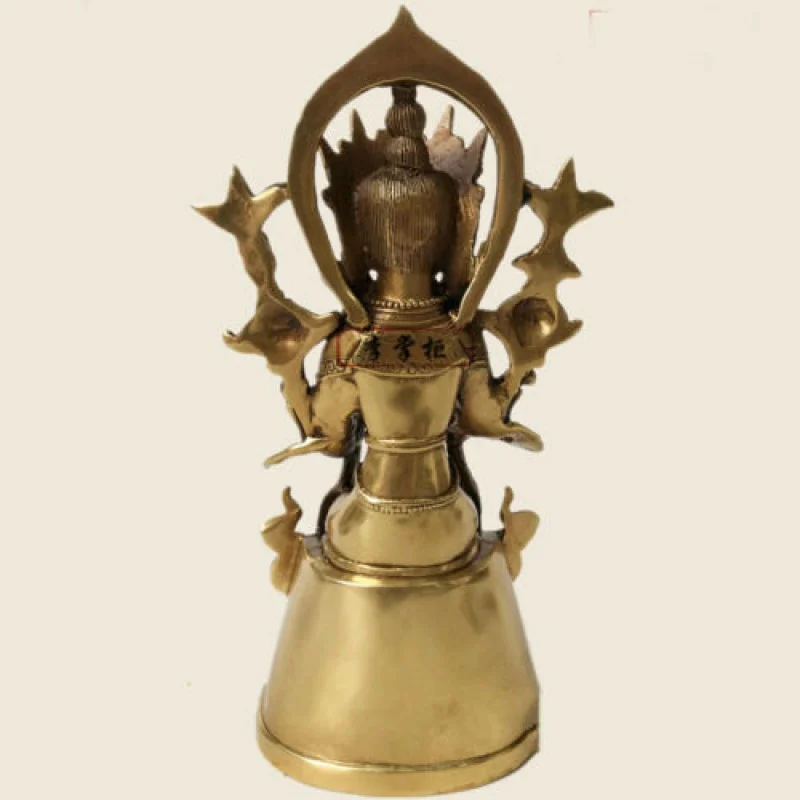 22cm bronze Buddhism Amintabha Rinpoche Metteyya Maitreya Tathagata Buddha statue