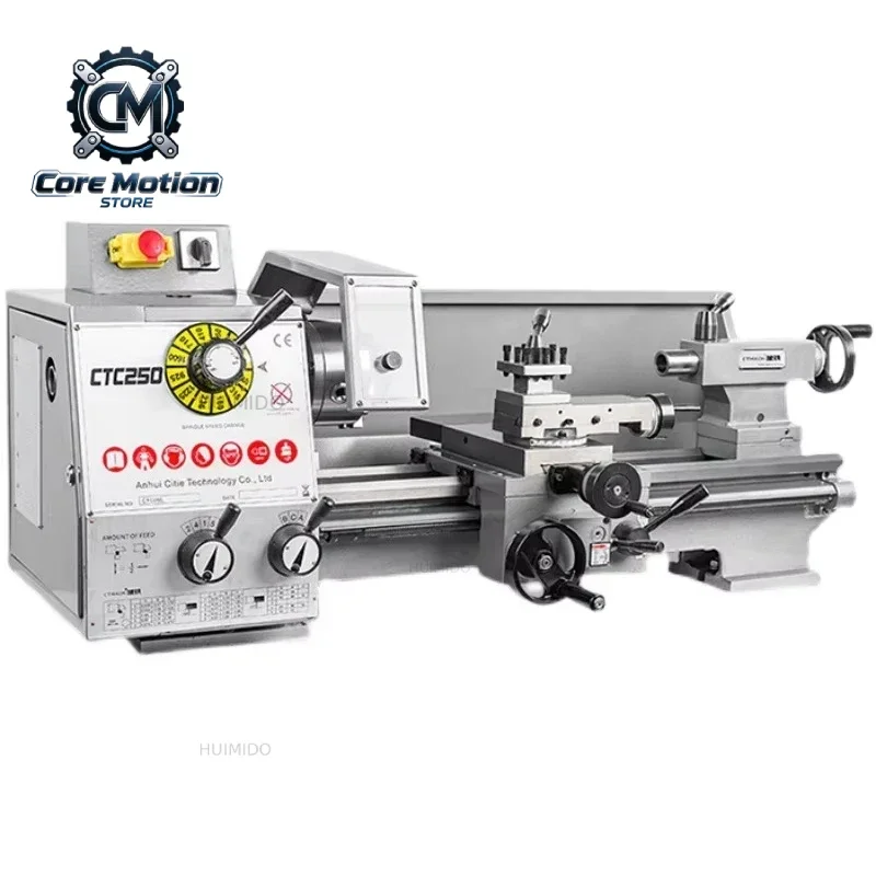 CTC250 Industrial-Grade Manual Lathe Small Desktop Household Machine Tool For Metal Mechanical Convenient And Efficient