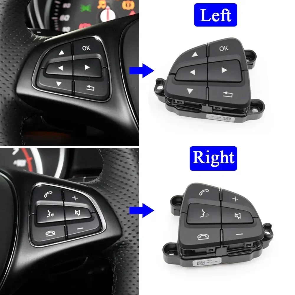 Car Multi-function Steering Wheel Control Switch Button Phone Key For Mercedes BENZ A B GLS GLE Class W166 W117 W156 W246 W292