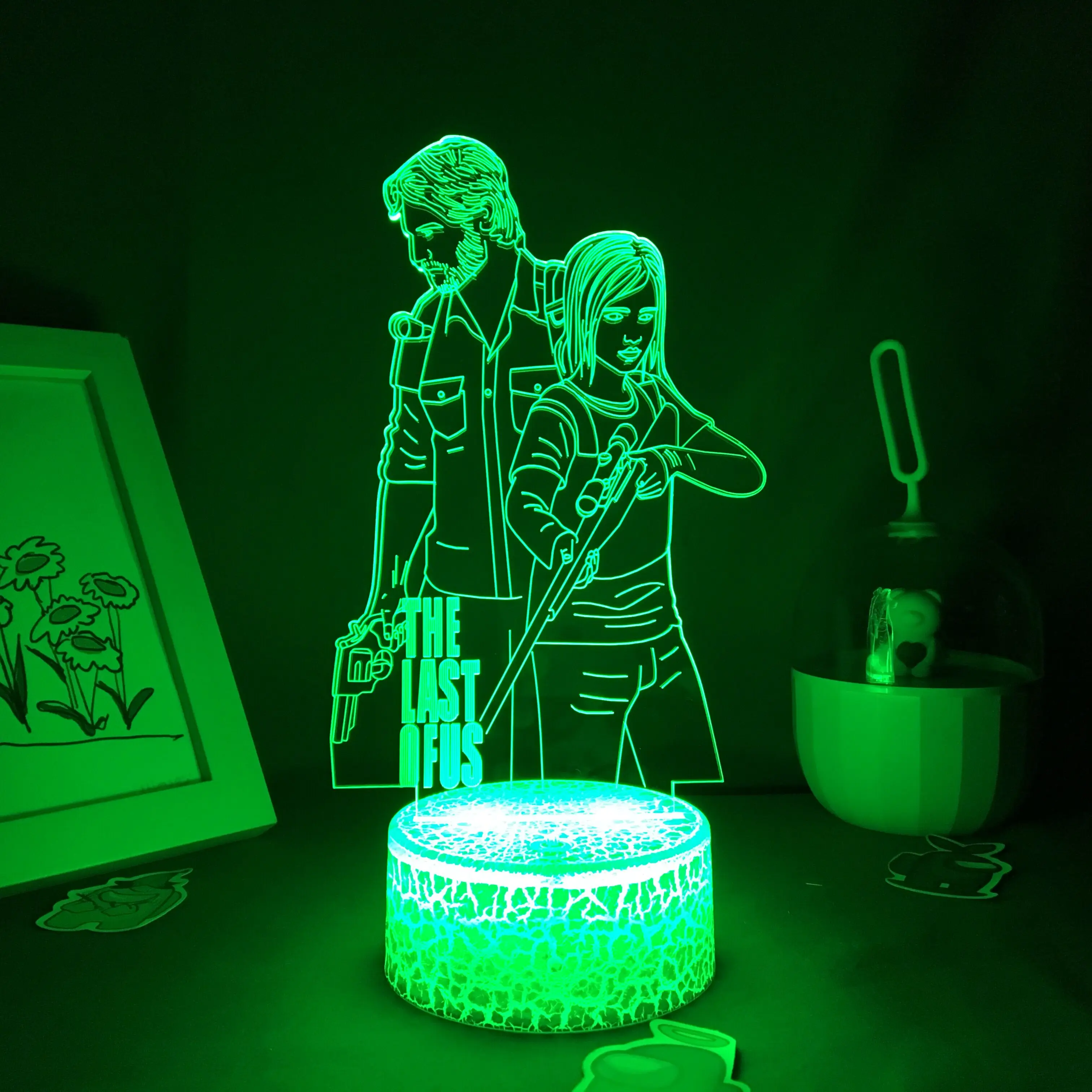 De Laatste Van Ons Spel 3d Led Nachtverlichting Geschenken Voor Vrienden Speelkamertafel Decor Manga Neon Lava Lampen Vriendje Verjaardagscadeaus