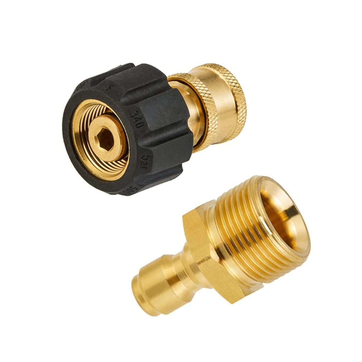 High Pressure Washer Adapter Set Quick Connect Kits Tool to Wand M22 to 1/4 Quick Connect