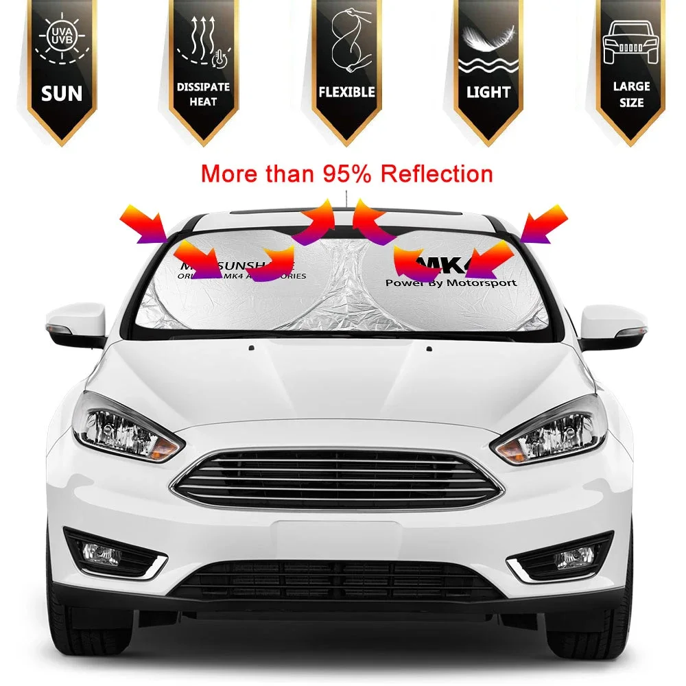 Car Windshield Sun Shade Cover For Ford Focus MK1 MK2 MK3 MK4 2 3 1 4 Motor Sunshade Anti UV Reflector Parasol Auto Accessories