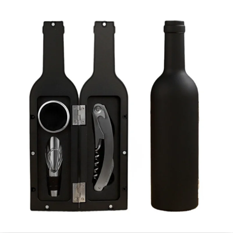 Wine Bottle Opener Creative 3 or 5 Piece Bottle Opening Kit Wine Accessories Set Corkscrew Set Gift Box for Wine Lovers