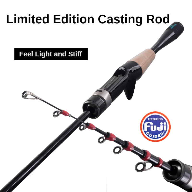 PURELURE 1,50 m XUL BFS Teleskoprute 5ft Reiserute Forelle Spinning Casting Solid Tip Carbon Angelrute Kleine Köder Barschrute – Detail 12