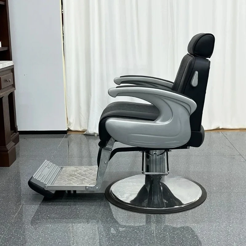 ML Retro hair salon chair Barber shop hair salon special reclining shaving chair Barber chair
