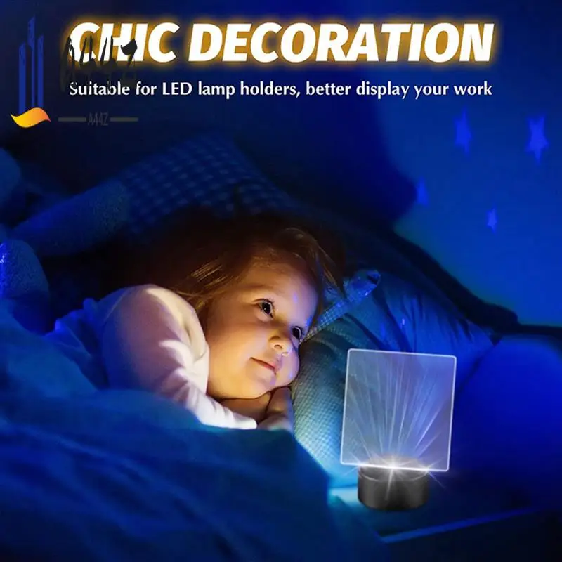 

A44Z-Acrylic Sheet Clear Cast For LED Light Base Table Signs DIY Display Projects Craft LED Lights For Projects 30 Pieces