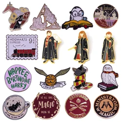 Cute Magic Styles Briefcase Badges Lapel Pins for Backpacks Enamel Pin Women's Brooches on Clothes Jewelry Accessories