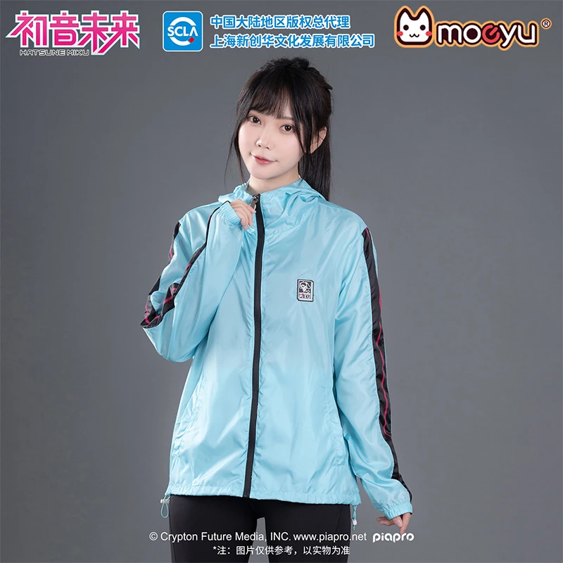 Moeyu Hatsune Miku Men Women Hoddy Sun Protection Jacket UV Resistant Outdoor Casual Vocaloid Costume Windproof Coat Clothing