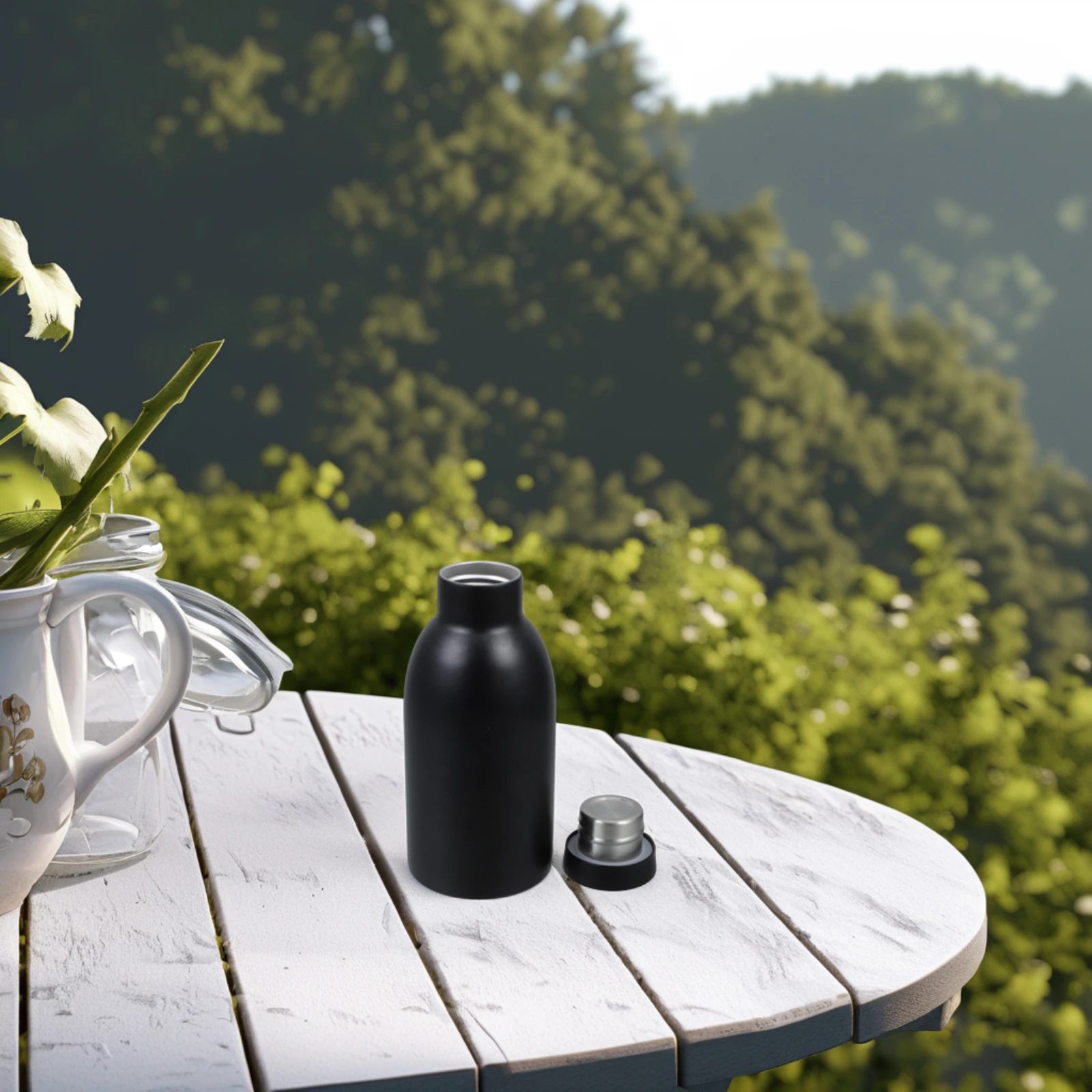 

Reusable 11.8oz Stainless Steel Insulated Bottle Double Wall Vacuum Travel Mug Portable Sports Gym Beverage Bottle Metal Water