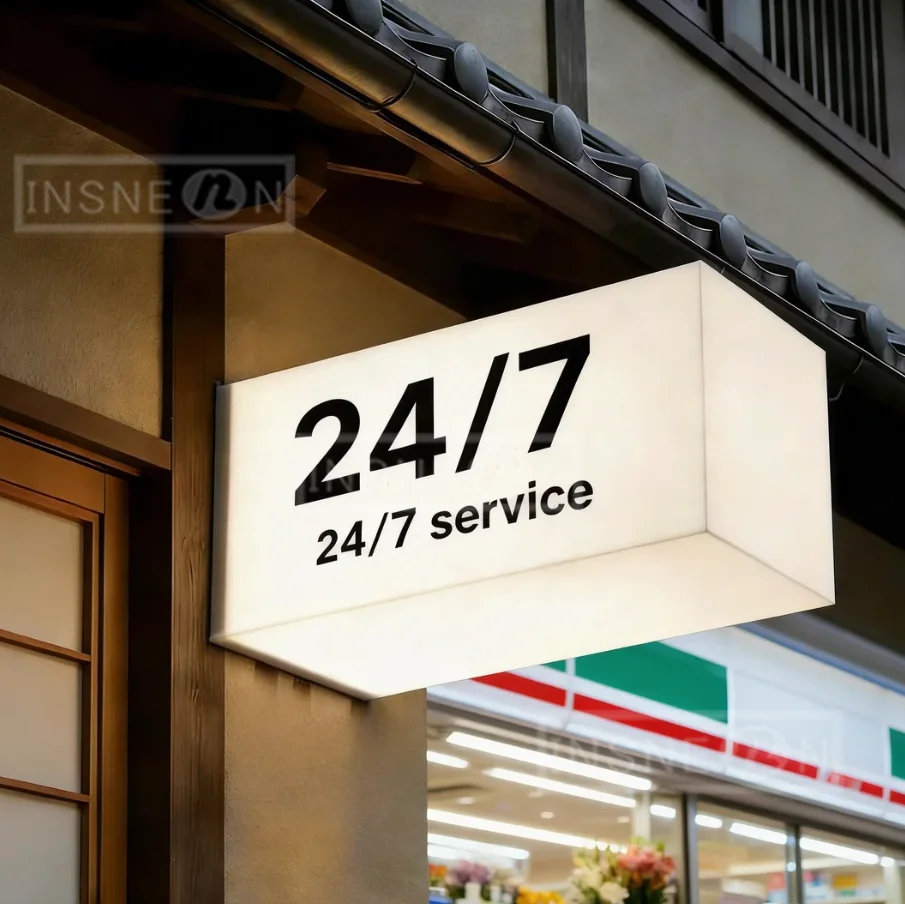 บริการ 24/7 ป้ายไฟอะคริลิคแบบด - Outdoor Lighting Box บทวิจารณ์และราคา