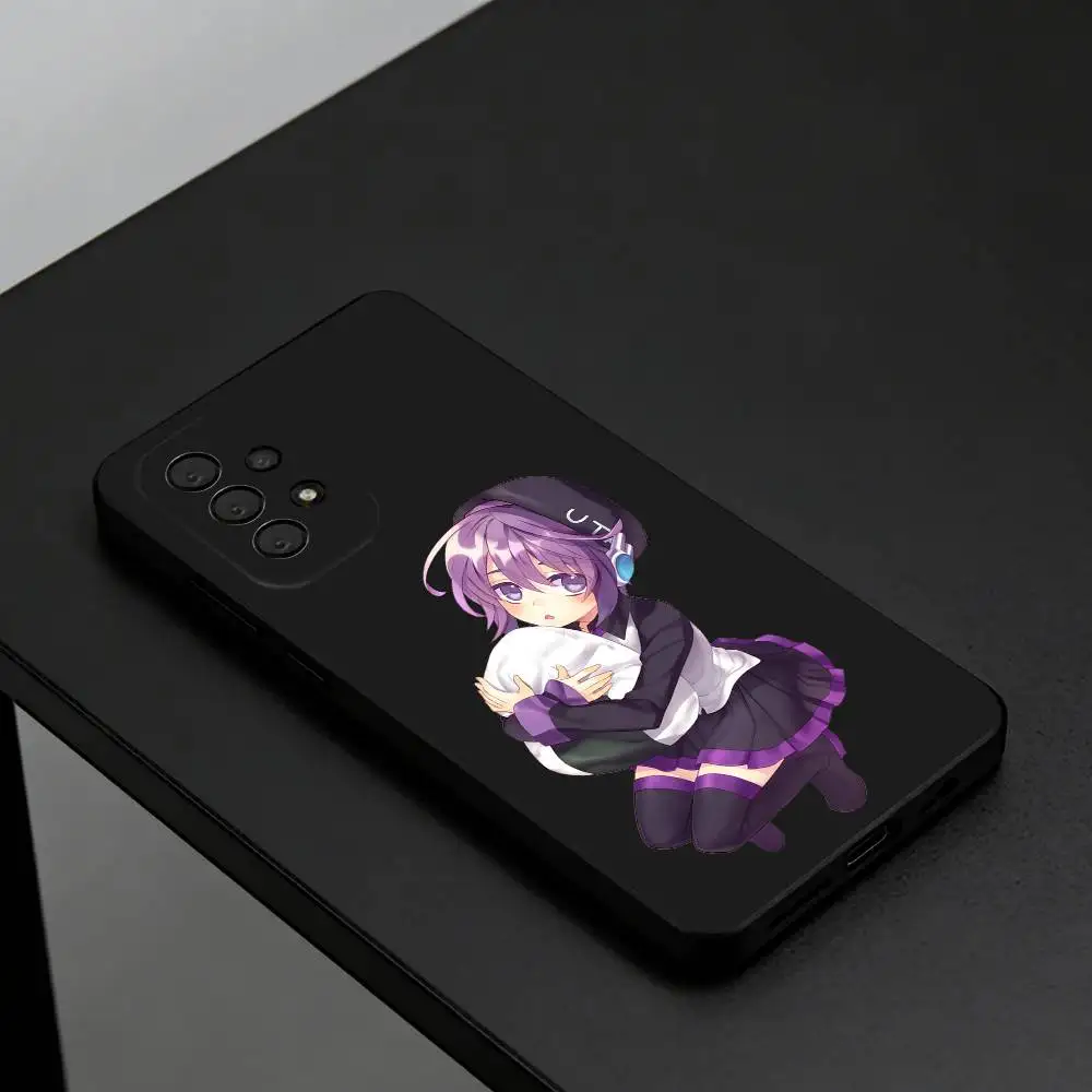 Uta Utane Cute Phone Case For Samsung S26,S25,S24,S23,S22,Plus,Cover  Black Shell