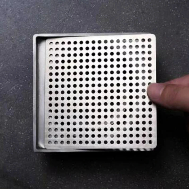 304 Stainless Steel Drains Net Cover Square Shower Drain Hole Filter Hair Catcher Stopper for Kitchen Bathroom Hardware Parts