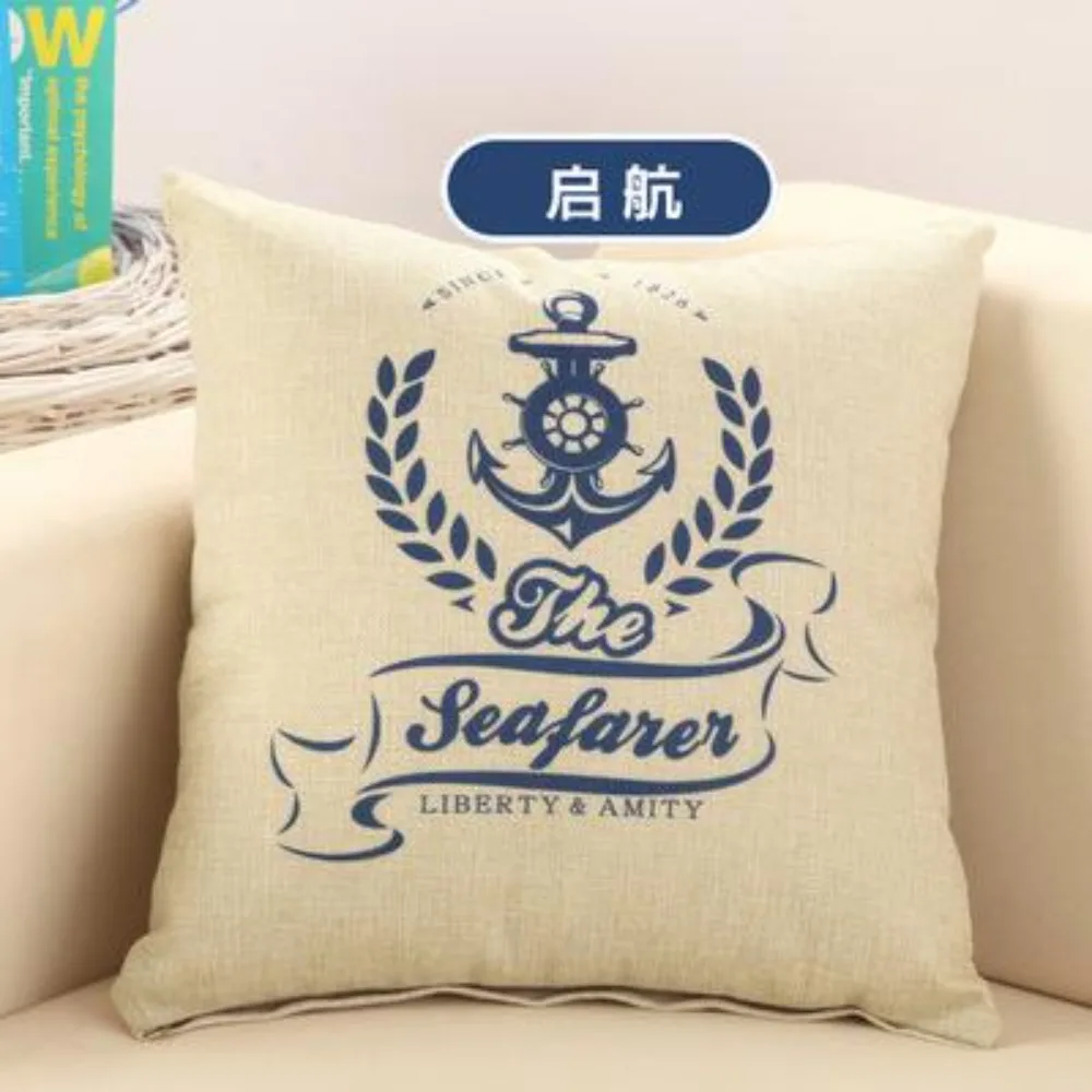 CIFBUY American Classic Pirate Ship Cushion Cover Decorative Throw Pillow Case for Sofa Car Home Textiles