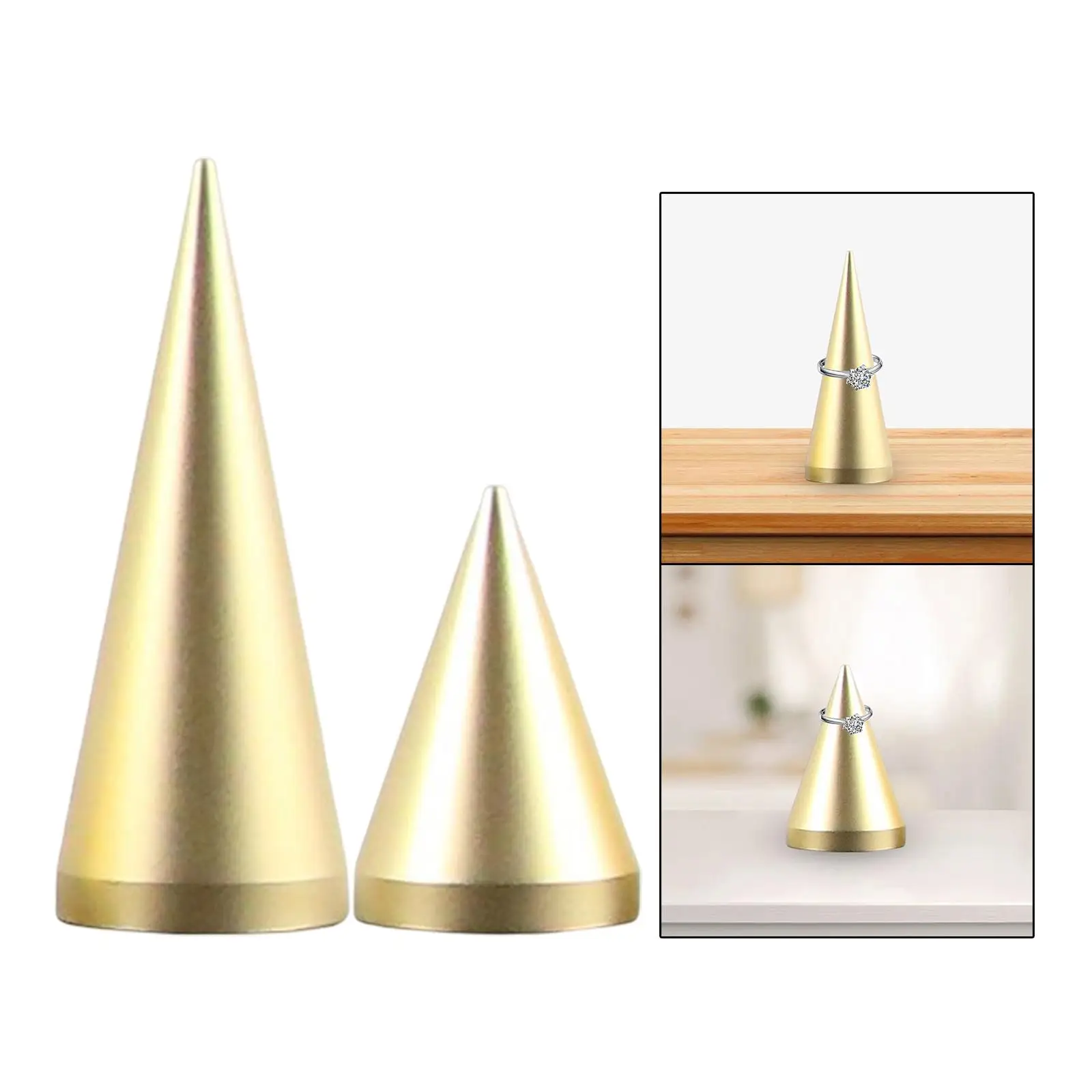 Cone Shaped Finger Rings Stand, DIY Craft Organizer para Finger Rings Jóias