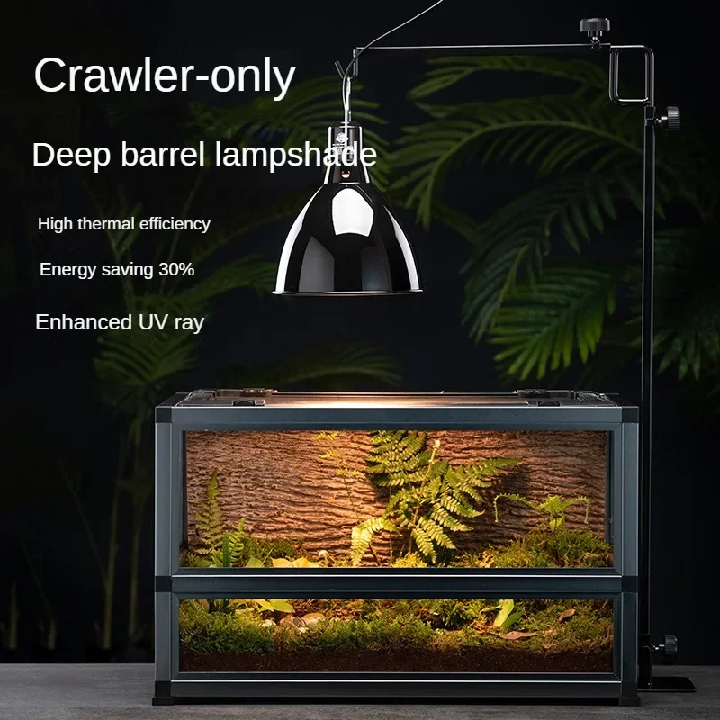 Picture 4: Climbing pet heating lampshade crawler feeding box tortoise mane lion lizard uva sun back lamp uvb deep bucket lamp holder