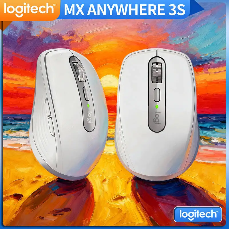 

Logitech MX Anywhere 3S Premium Mouse, Silent Magnetic Click Technology, Ergonomic, For Mac/Windows/Linux