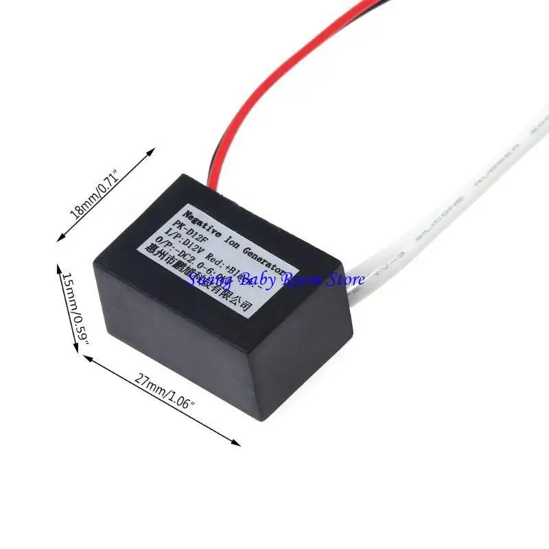K1AD Новый для 12V Высокопроизводительный ионизатор воздухозащитника с отрицательным ионным анионным генератором DIY