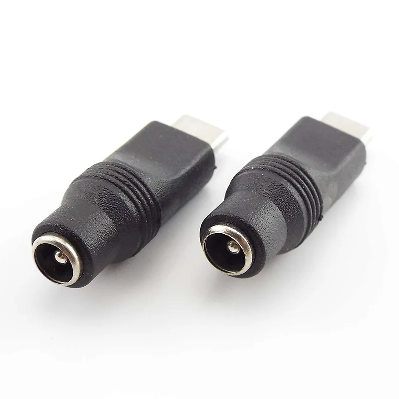 DC Power Adapter Converter Type-C USB Male To 5.5x2.1mm Female Jack Connector For Laptop Notebook Computer PC Mobile Phone C4