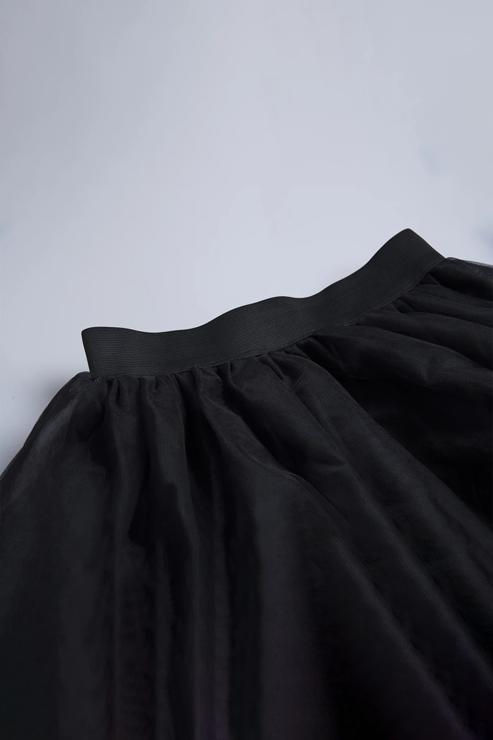 Women Tiered Short Skirts Fluffy Tulle Multi-layer High-Low Petticoat A Line Elastic Waist Underskirt Carnival Party Tutu Skirts