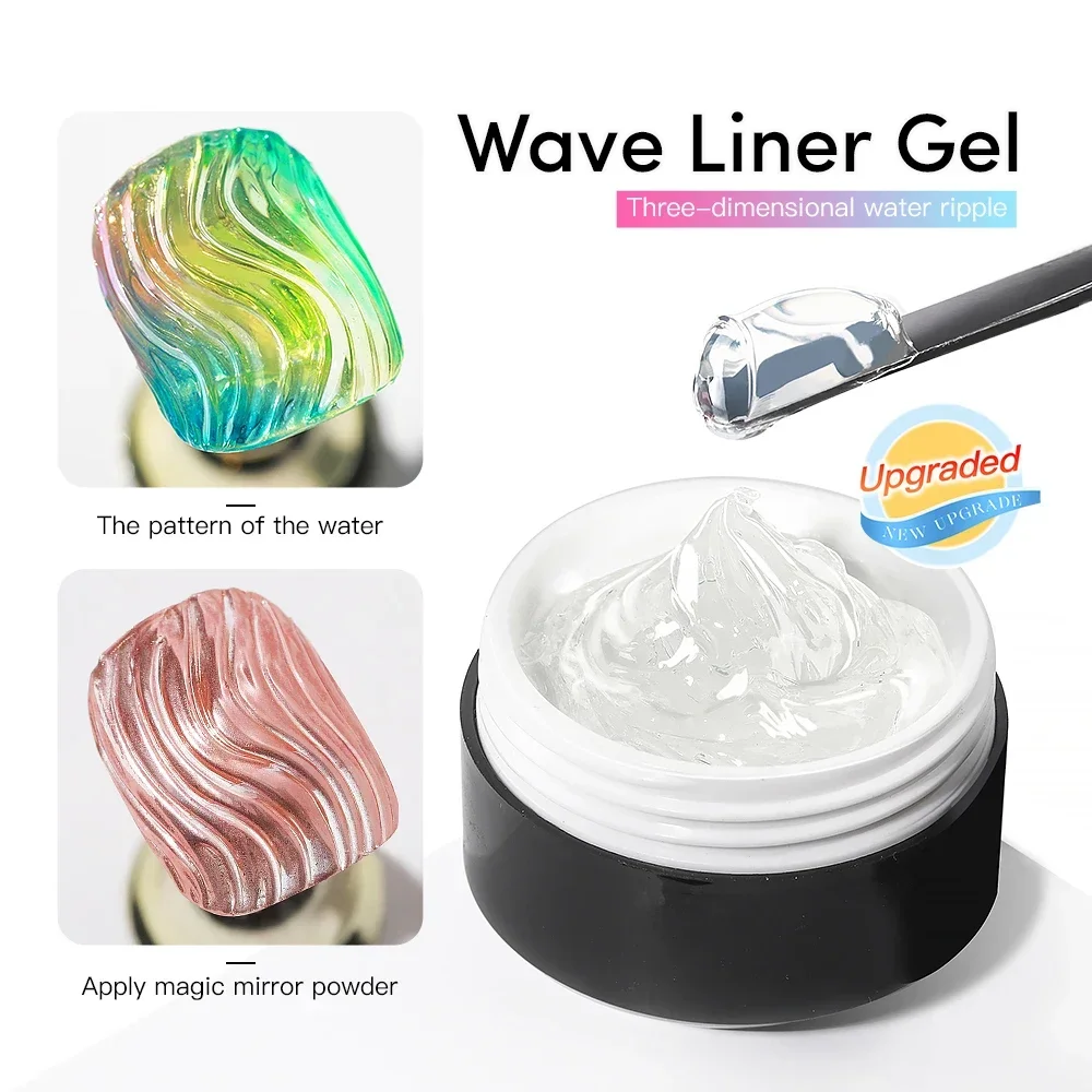 15ml Wave Liner Gel Nail Polish Semi Permanent UV Gel For DIY Painting Drawing Manicure Varnish Nail Art Liner Gel