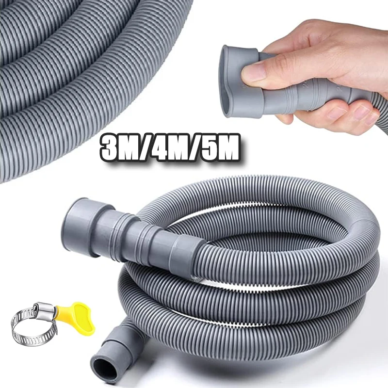 

Универсальный комплект сливной трубы с фиксированной заглушкой 3 м/4 м/5 м, утолщенный для удлинителя посудомоечной машины